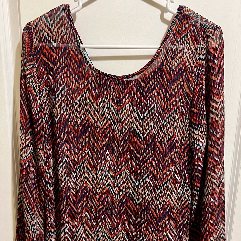 Lightweight sheer blouse